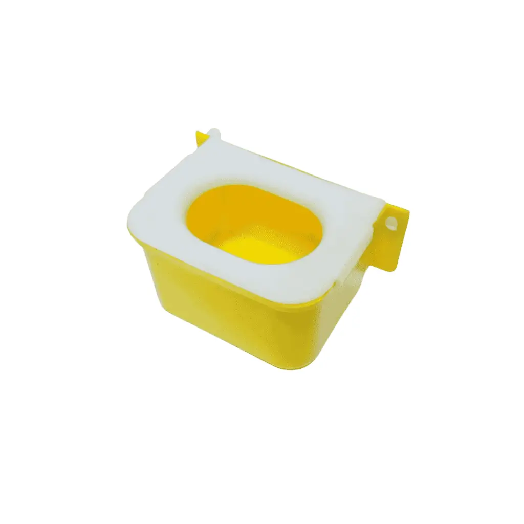 Oval Lid Feeder (Yellow)
